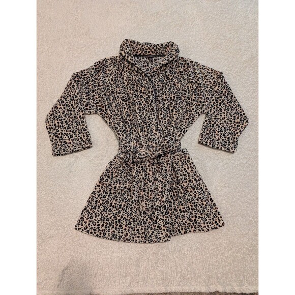 Victoria Secret Plush Robe Womens Animal Leopard Printv2 Slide Pockets XL/XXL - Picture 8 of 11